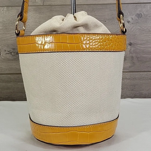 Jason Wu Canvas Leather Bucket Shoulder Bag - Picture 4 of 12